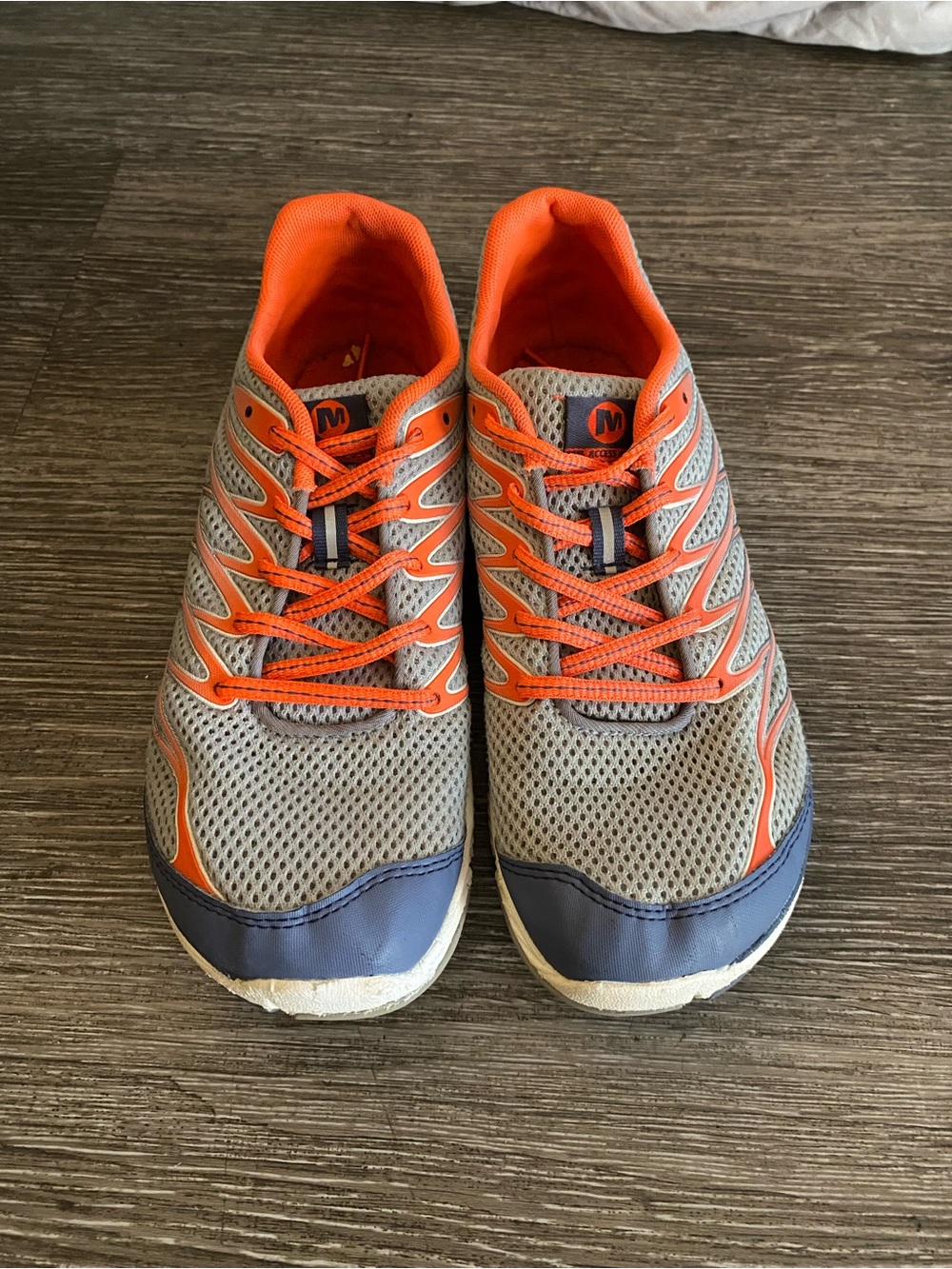 Merrell Gray and Orange Women's Sneakers